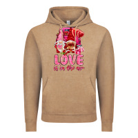 Vintage Coffee love is in the air with gnomies Vintage Hoodie - NancyCooperArtShop