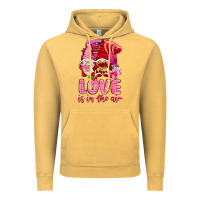 Vintage Mustard love is in the air with gnomies Vintage Hoodie - NancyCooperArtShop