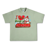 Oil Green i love being a grandma Urban Heavy Tee - MaliasSmallBusiness