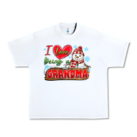 White i love being a grandma Urban Heavy Tee - MaliasSmallBusiness