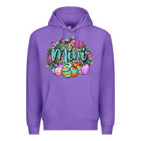 Purple Easter Mini Happy Easter Day Premium Hoodie - CowGirlArtShop