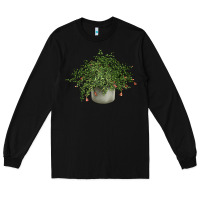 Black Dwarf Pomegranate Tree Illustrations Long Sleeve Tee - LillyAllenDesigns