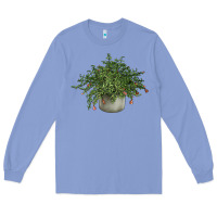 Colony Blue Dwarf Pomegranate Tree Illustrations Long Sleeve Tee - LillyAllenDesigns