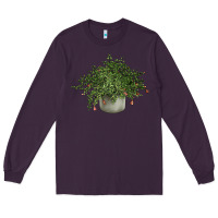 Plum Dwarf Pomegranate Tree Illustrations Long Sleeve Tee - LillyAllenDesigns