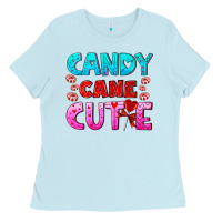 Baby Blue candy cane cutie Ladies Tee - AdoDesignShop