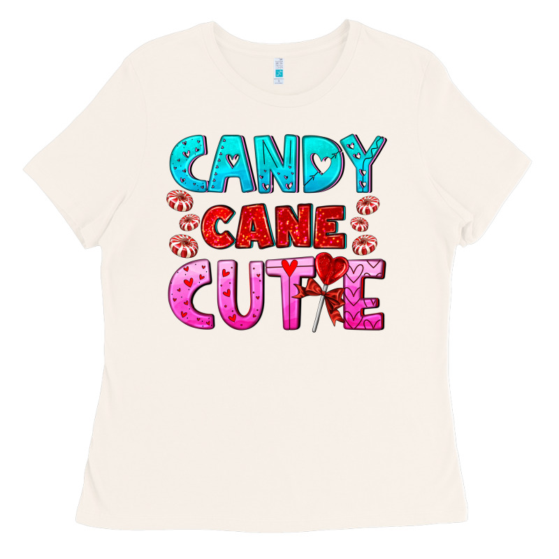 Candy Cane Cutie Ladies Tee by AdoDesignShop | Teevron