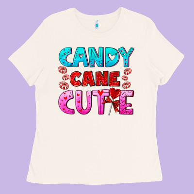 Candy Cane Cutie Ladies Tee Designed By Adodesignshop