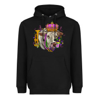 Black charolais mardi gras Heavyweight Hoodie - OliviaCreatesArt