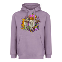 Lavender charolais mardi gras Heavyweight Hoodie - OliviaCreatesArt