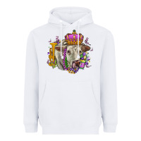 White charolais mardi gras Heavyweight Hoodie - OliviaCreatesArt