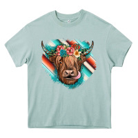 Arona highland cow serape Heavy Core Tee - JahusDesignShop