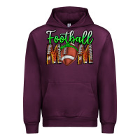 Mauve Wine football mom Urban Hoodie - CowhideDigitalArt