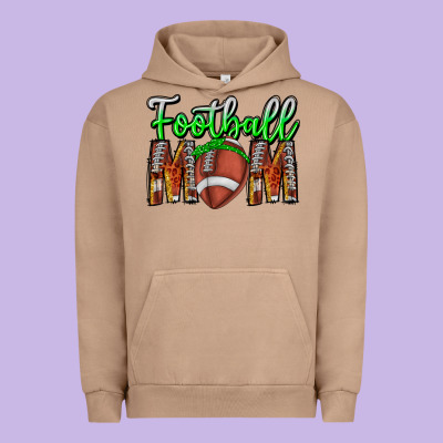 Football Mom Urban Hoodie Designed By Cowhidedigitalart