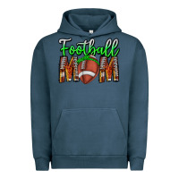 Pigment Midnight Navy football mom Urban Hoodie - CowhideDigitalArt