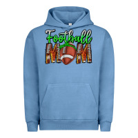 Pigment Pebble Blue football mom Urban Hoodie - CowhideDigitalArt