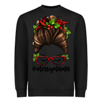 Black christmas merry mama Heavyweight Sweatshirt - Jasminsmagicworld