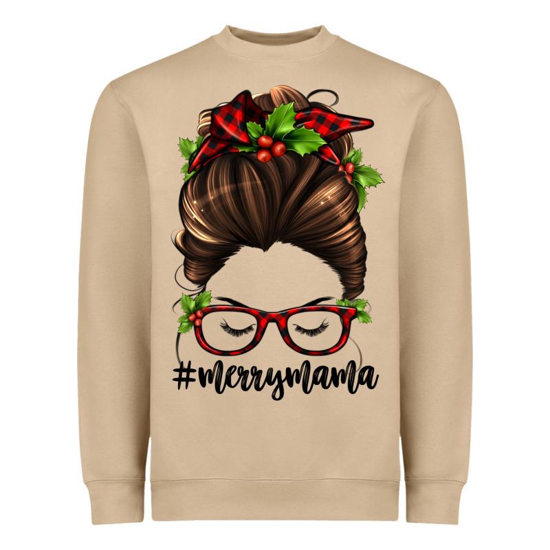 Christmas Merry Mama Heavyweight Sweatshirt by Jasminsmagicworld | Teevron