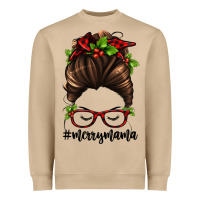 Mushroom christmas merry mama Heavyweight Sweatshirt - Jasminsmagicworld