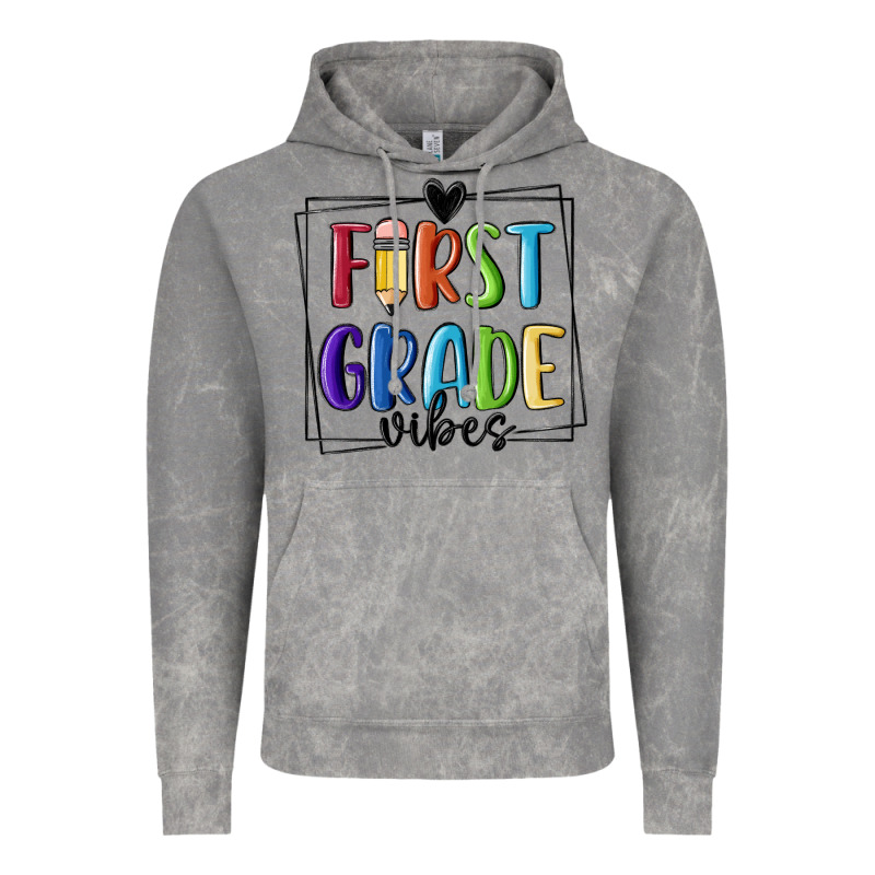 1st Grade Vibes Vintage Hoodie by MaliasSmallBusiness | Teevron