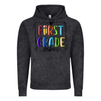 Vintage Black 1st grade vibes Vintage Hoodie - MaliasSmallBusiness