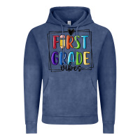 Vintage Denim 1st grade vibes Vintage Hoodie - MaliasSmallBusiness