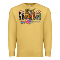 Antique Gold Blessed Nana Premium Sweatshirt - CowCowDesign