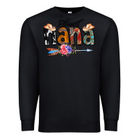 Black Blessed Nana Premium Sweatshirt - CowCowDesign