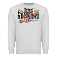 Dove Grey Blessed Nana Premium Sweatshirt - CowCowDesign