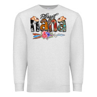 Oatmeal Heather Blessed Nana Premium Sweatshirt - CowCowDesign