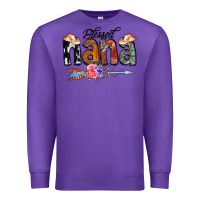 Purple Blessed Nana Premium Sweatshirt - CowCowDesign