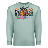 Seafoam Blessed Nana Premium Sweatshirt - CowCowDesign