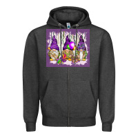 Charcoal Heather Mardi Gras carnival with gnomies tumbler Zipper Hoodie - HowdyJamesFarm