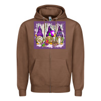 Chestnut Mardi Gras carnival with gnomies tumbler Zipper Hoodie - HowdyJamesFarm