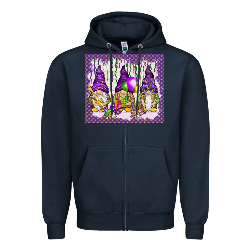 Mardi Gras Carnival With Gnomies Tumbler Zipper Hoodie by HowdyJamesFarm | Teevron