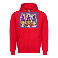 Red Mardi Gras carnival with gnomies tumbler Zipper Hoodie - HowdyJamesFarm
