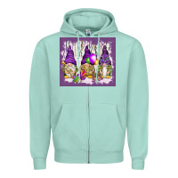Seafoam Mardi Gras carnival with gnomies tumbler Zipper Hoodie - HowdyJamesFarm