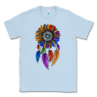 Dusty Blue pride sunflower dreamcatcher Classic Tee - JahusDesignShop