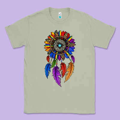 Pride Sunflower Dreamcatcher Classic Tee Designed By Jahusdesignshop