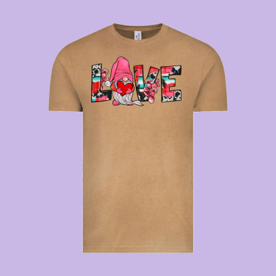 Gnome Love Vintage Tee Designed By Jahusdesignshop