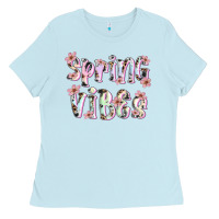 Baby Blue spring vibes Ladies Tee - Artiststas