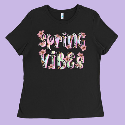 Spring Vibes Ladies Tee Designed By Artiststas