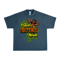 Midnight Navy black history month Urban Heavy Tee - NancyCooperArtShop
