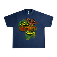Navy black history month Urban Heavy Tee - NancyCooperArtShop