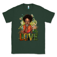 Sports Green black afro boy love Classic Tee - NancyCooperArtShop