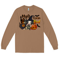 Toasted Coconut Moo I Mean Boo Holstein Cow Long Sleeve Tee - LillyAllenDesigns