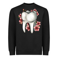 Black floral tooth Heavyweight Sweatshirt - Jasminsmagicworld