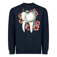 Navy floral tooth Heavyweight Sweatshirt - Jasminsmagicworld