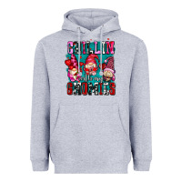 Heather Grey chillin with my gnomies olivia Heavyweight Hoodie - OliviaCreatesArt