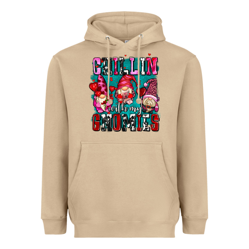 Chillin With My Gnomies Olivia Heavyweight Hoodie by OliviaCreatesArt | Teevron