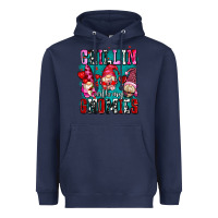 Navy chillin with my gnomies olivia Heavyweight Hoodie - OliviaCreatesArt